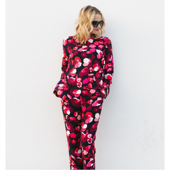 ✨KATE SPADE✨Falling Florals Top & Matching Trouser - Picture 2 of 6